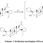 Scheme 2: Reduction mechanism of Rocuronium.