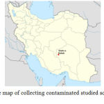 Figure 1- The map of collecting contaminated studied soils sampling .