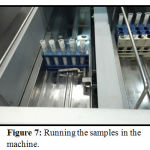Figure 7: Running the samples in the machine.