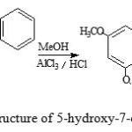 Figure 4: Structure of 5-hydroxy-7-ethoxy-flavanones