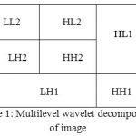 Figure 1: Multilevel wavelet decomposition of image