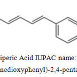 Figure 1: Piperic Acid IUPAC name: (2E,4E)-5-(3,4-methylenedioxyphenyl)-2,4-pentadienoic acid