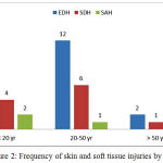 Figure 2: Frequency of skin and soft tissue injuries by sex