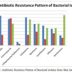 Figure 2: Antibiotic Resistace Pattern of Bacterial isolates from Skin Infection.