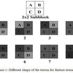 Figure 1: Different shape of the texton for feature extraction