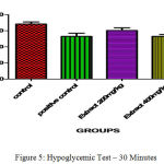 Figure 5: Hypoglycemic Test – 30 Minutes.