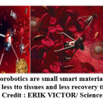 Figure 18: Nanorobotics are small smart materials can function with less tto tissues and less recovery time. (Nanorobotics: Credit : ERIK VICTOR/ Science Photo Library)