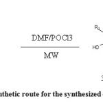 Scheme 1: Synthetic route for the synthesized compounds