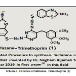 Scheme.1: Creation of Sulfazane- Trimethoprim {1}