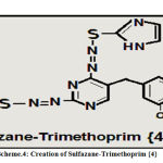 Scheme.4: Creation of Sulfazane-Trimethoprim {4}