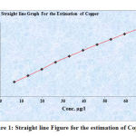 Figure 1: Straight line Figure for the estimation of Copper