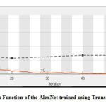 Figure 8: Loss Function of the AlexNet trained using Transfer Learning