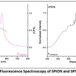 Figure 3: Fluorescence Spectroscopy of SPION and SPION-C.
